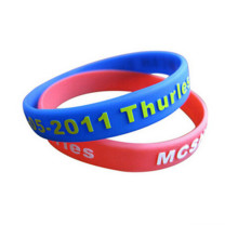 Embossed Printed Logo Silicone Wristband for Promotion